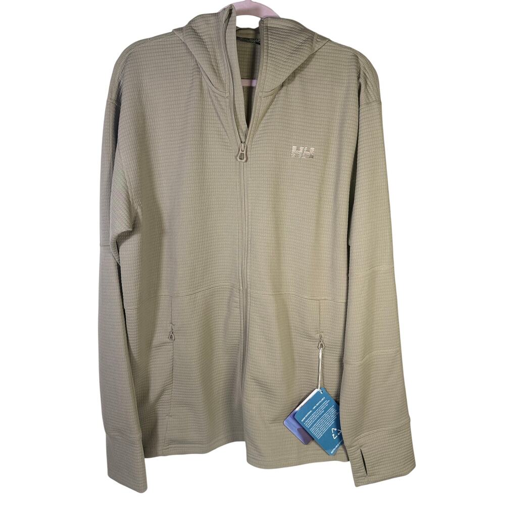 Helly Hansen Men’s Evolved Air Hooded Midlayer Jacket Beige Size XL NWT
